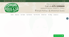 Desktop Screenshot of millsdentalcare.com